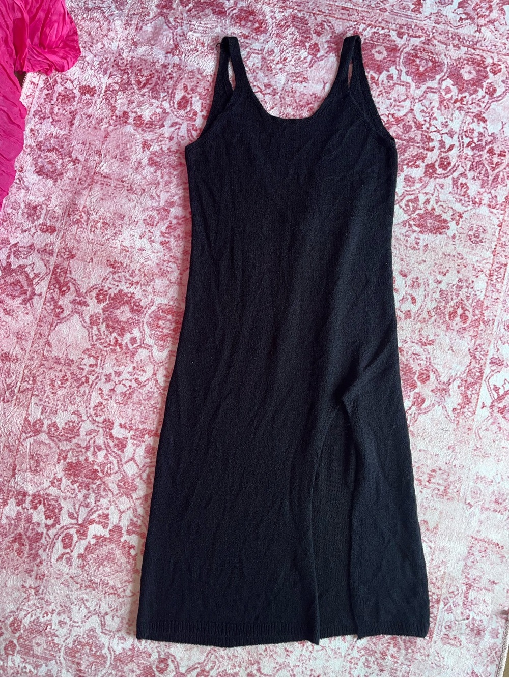 Mynah Women’s Black Sleeveless Knit Midi Dress